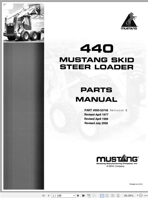 mustang 440 skid steer parts|mustang skid steer parts catalog.